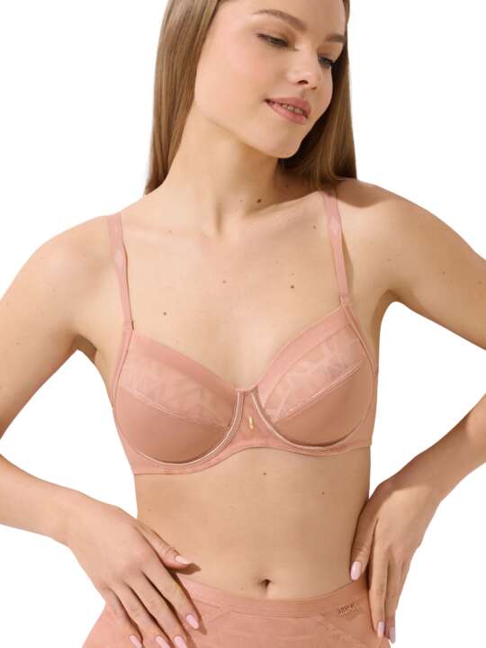 20373LI Soutien-gorge armaturé Opal Lisca Beige face