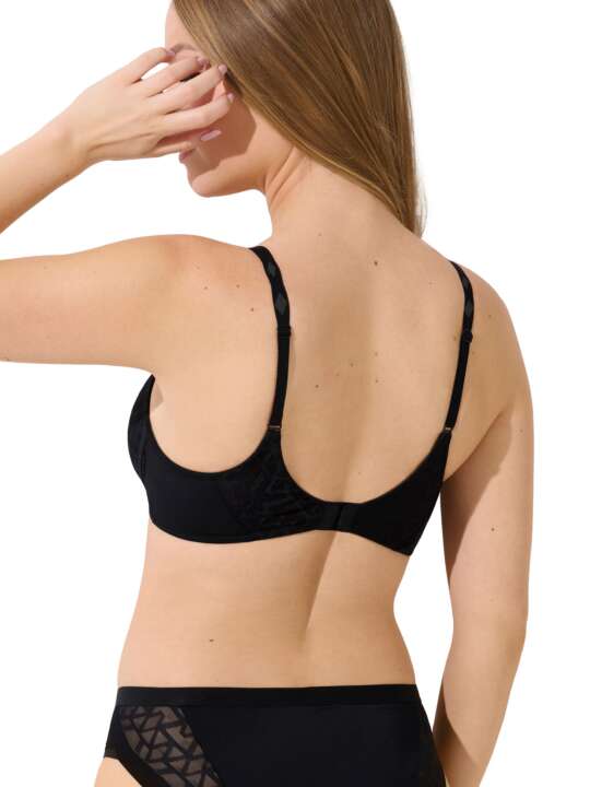 20378LI Soutien-gorge préformé sans armatures Opal Lisca Noir face