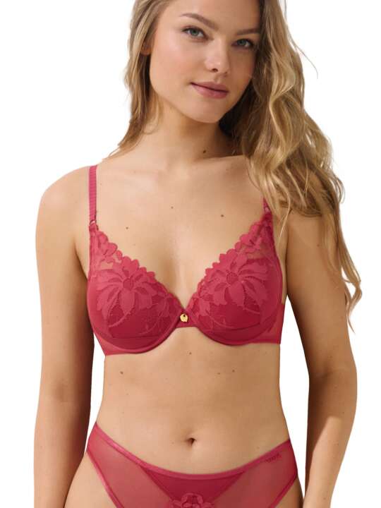 20386LI Soutien-gorge push-up Ocean Lisca Corail face