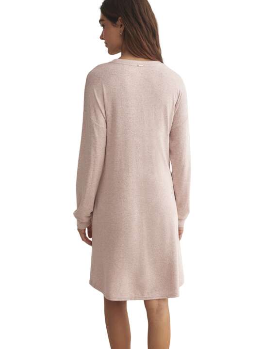 P8263SE Chemise de nuit manches longues BASIC P82 Selmark Rose face