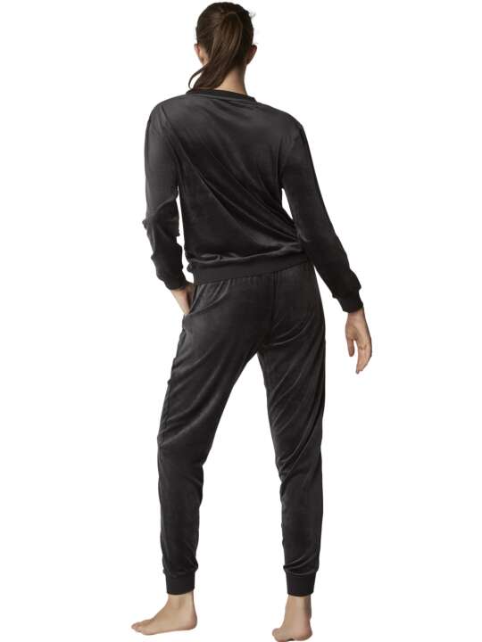 P9073SE Tenue détente et intérieur ens pyjama top SPORTP90 Selmark Gris face