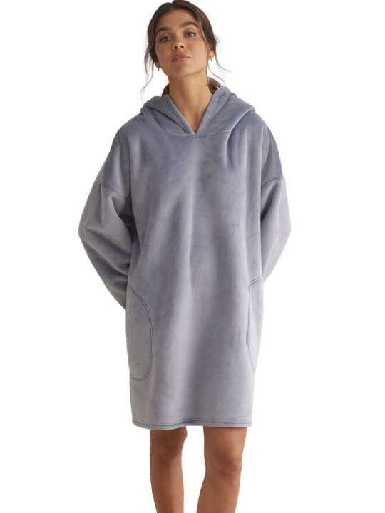 PC095SE Poncho à capuche SUPERSOFT COMPLEMENTOS Selmark Bleu face