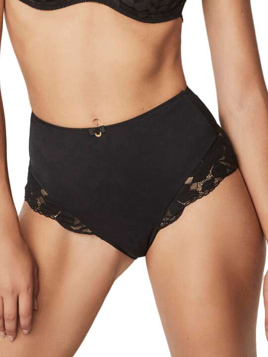 61190SE Slip gainant taille haute FEDERICA Selmark Noir face