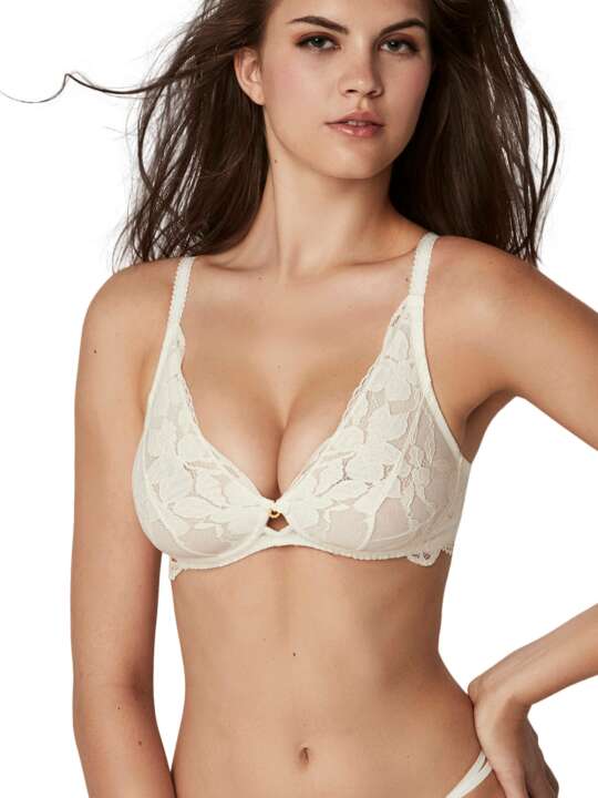 61110SE Soutien-gorge triangle sans armatures FEDERICA MARIAGE Selmark Ivoire face