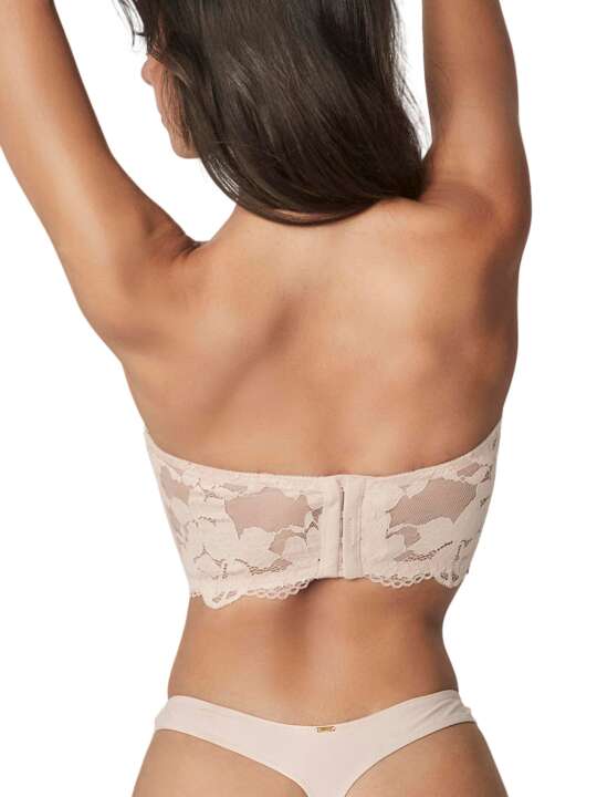 61140SE Soutien-gorge bustier balconnet FEDERICA Selmark Beige face
