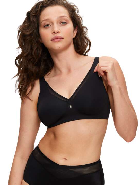 0207952 Soutien-gorge minimiseur sans armatures TRUE SHAPE SENSATION Triumph Noir face