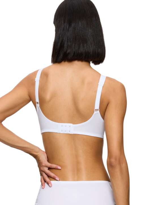 0004928 Soutien-gorge sans armatures DOREEN + COTTON01 Triumph Blanc face