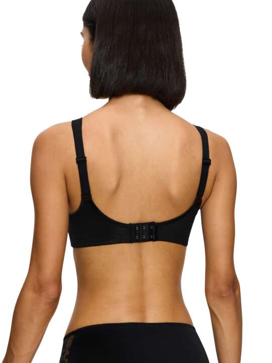 0004928 Soutien-gorge sans armatures DOREEN + COTTON01 Triumph Noir face