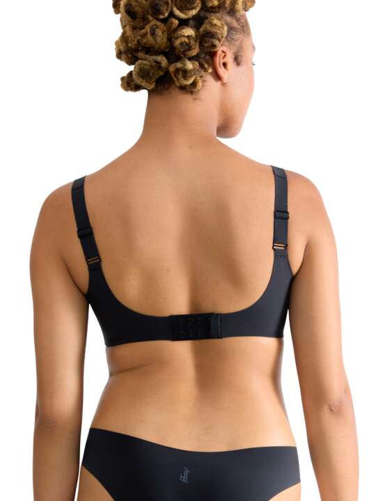 0217729 Soutien-gorge préformé sans armatures ZERO FEEL Sloggi Noir face