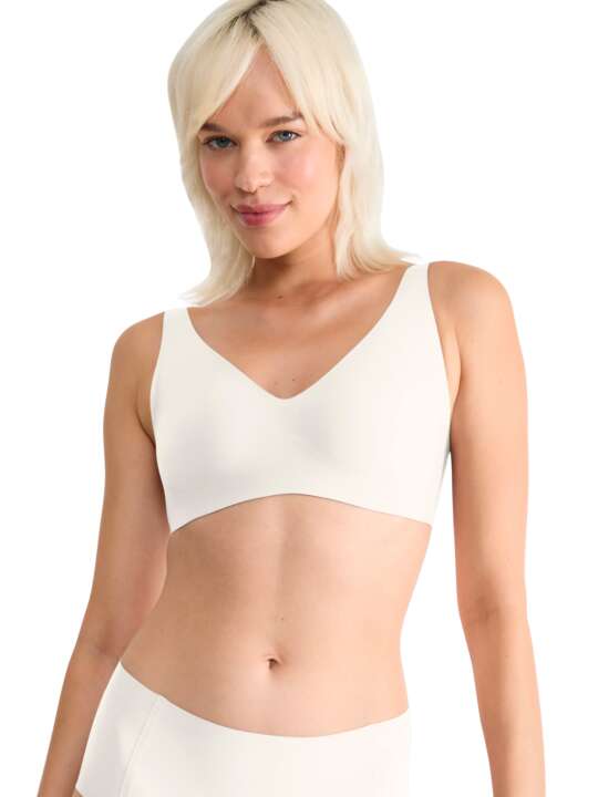 0217729 Soutien-gorge préformé sans armatures ZERO FEEL Sloggi Blanc face