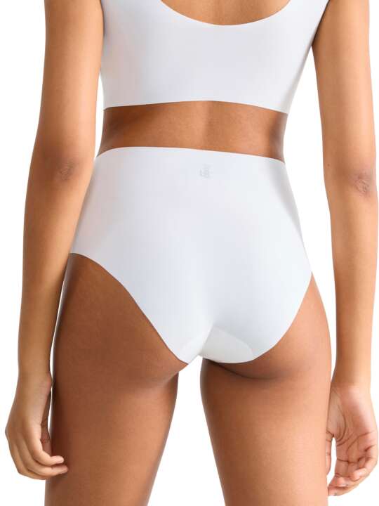 0217759 Slip taille haute ZERO FEEL Sloggi Blanc face