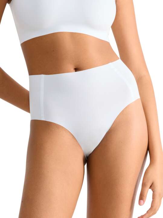 0217759 Slip taille haute ZERO FEEL Sloggi Blanc face