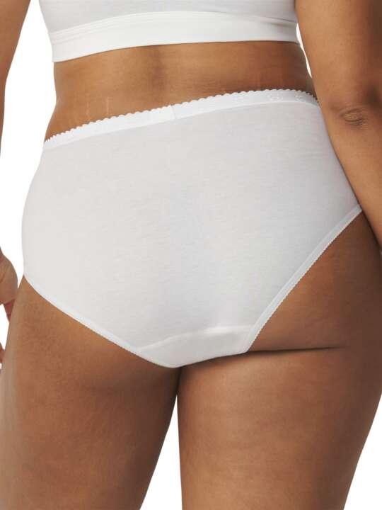 0071633 Pack x4 slips CHIC Midi Sloggi Blanc face