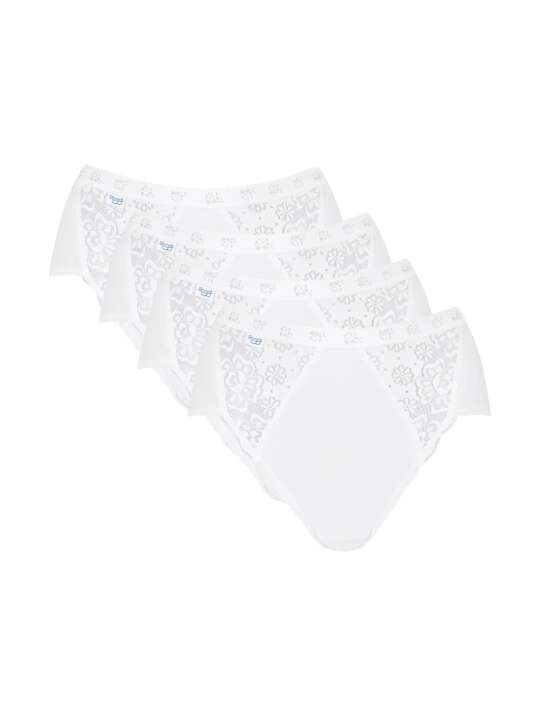 0071633 Pack x4 slips CHIC Midi Sloggi Blanc face