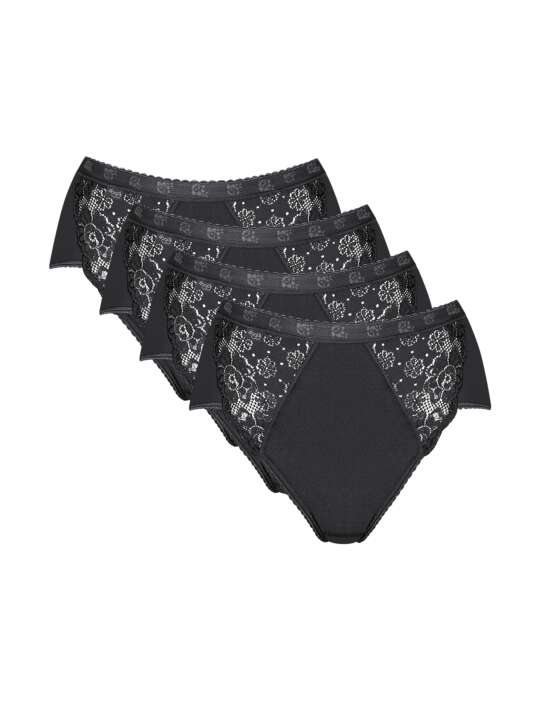 0071633 Pack x4 slips CHIC Midi Sloggi Noir face