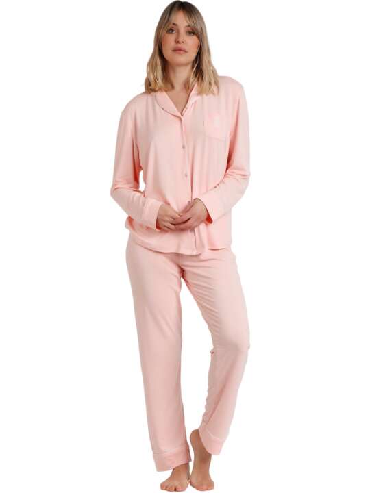 62617AD Pyjamas trousers shirt Soft Sleep Admas Coral face