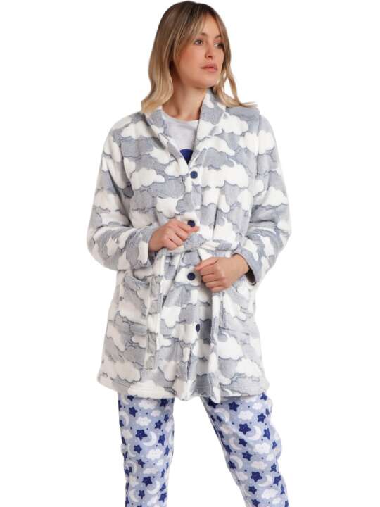 67139AD Robe de chambre Dreams Come True Admas Bleu face