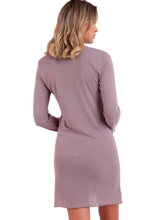 61304AD Chemise de nuit manches longues Soft Canale Admas Violet face