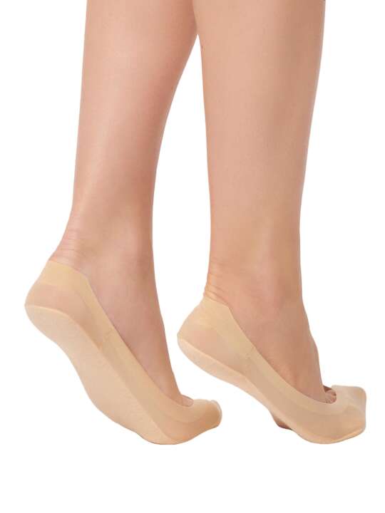 51004LI Pack x2 paires ballerines protège-pieds Invisible peau Lisca Peau face