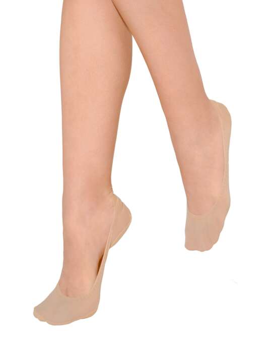 51004LI Pack x2 paires ballerines protège-pieds Invisible peau Lisca Peau face