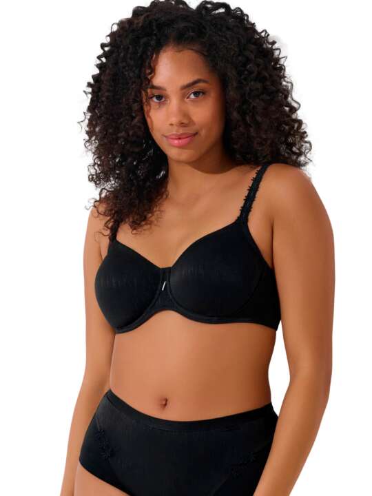 20250LI Underwired bra GRACIA F and G cups Lisca Black face