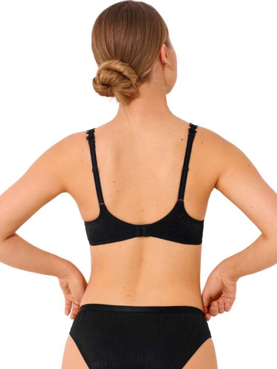 20251LI Preformed bra with double straps GRACIA cups B to E Lisca Black face