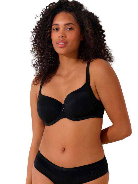 20252LI Preformed bra GRACIA cups F to H Lisca Black face