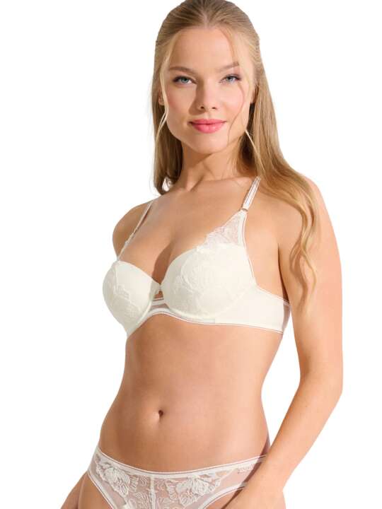 10377LI Soutien-gorge préformé EMINENCE MARIAGE Lisca Ivoire face