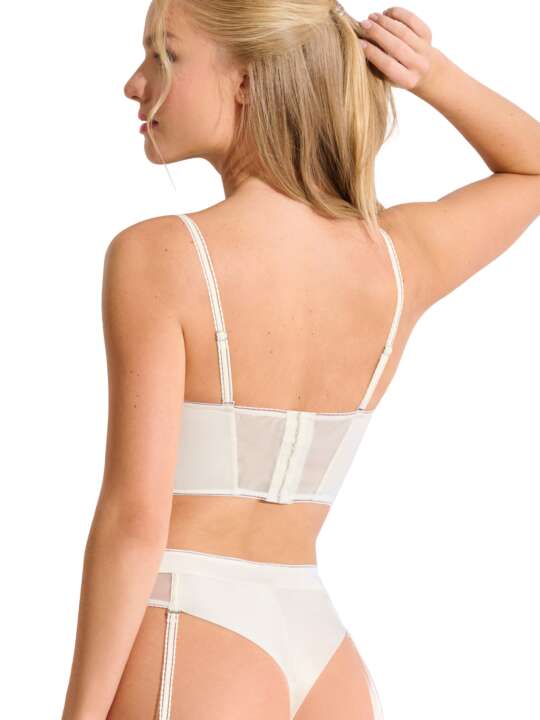 10379LI Soutien-gorge bustier balconnet préformé EMINENCE MARIAGE Lisca Ivoire face