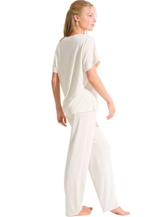 23444LI Pyjama pantalon t-shirt EMINENCE MARIAGE Lisca Ivoire face