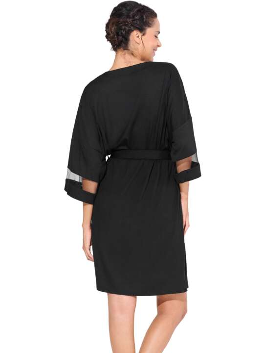 23446LI Déshabillé EMINENCE Lisca Noir face