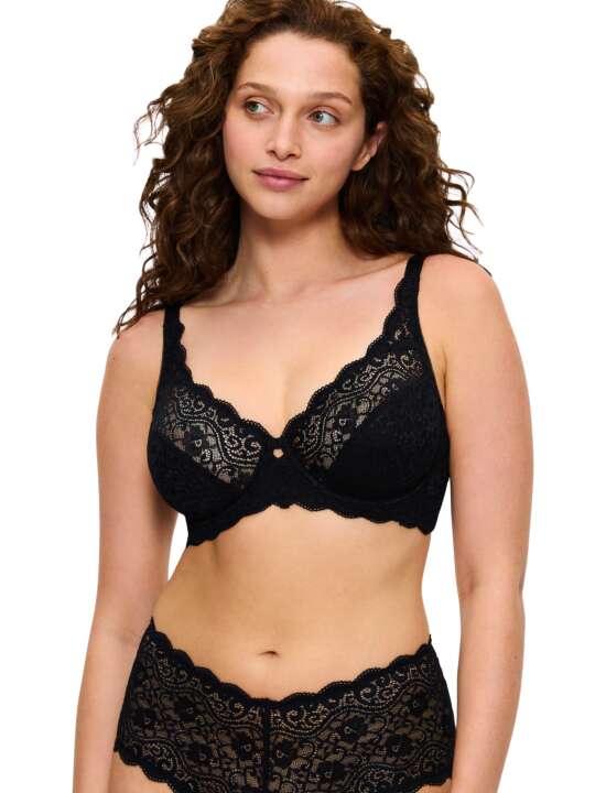 0209574 Soutien-gorge armaturé W AMOURETTE Triumph Noir face