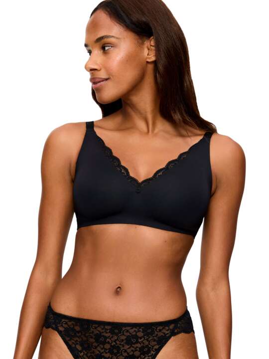 0210668 Soutien-gorge minimiseur N01 AMOURETTE Triumph Noir face