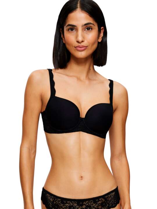 0214770 Soutien-gorge préformé armaturé WP AMOURETTE Triumph Noir face