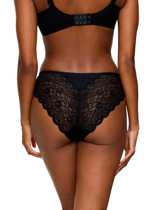 0219109 Slip taï échancré AMOURETTE Triumph Noir face