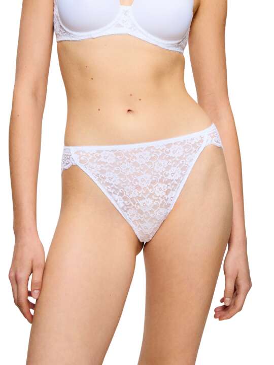 0219109 Slip taï échancré AMOURETTE Triumph Blanc face
