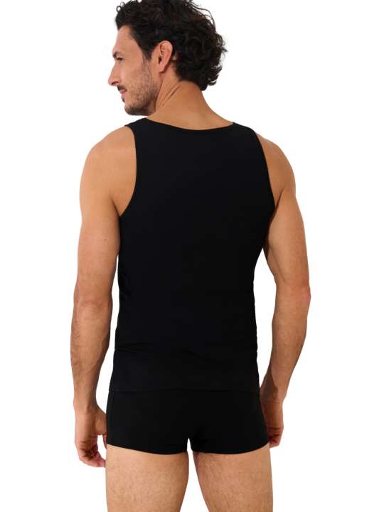 31011LI Débardeur col rond Odysseus Lisca Men Noir face