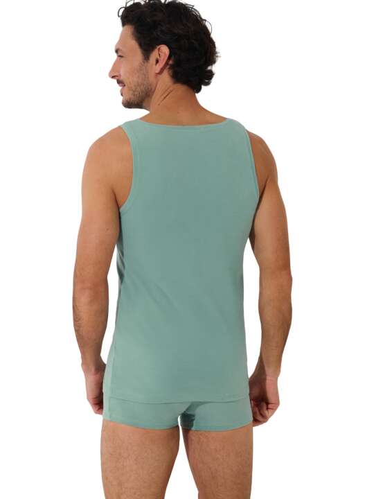 31011LI Débardeur col rond Odysseus Lisca Men Vert face