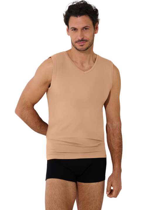 31012LI Débardeur col V Odysseus Lisca Men Peau face