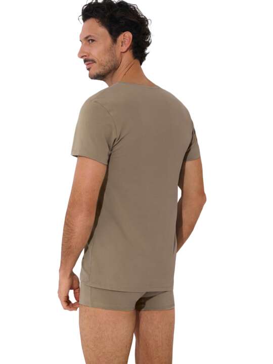 31013LI T-shirt manches courtes Odysseus Lisca Men Marron face