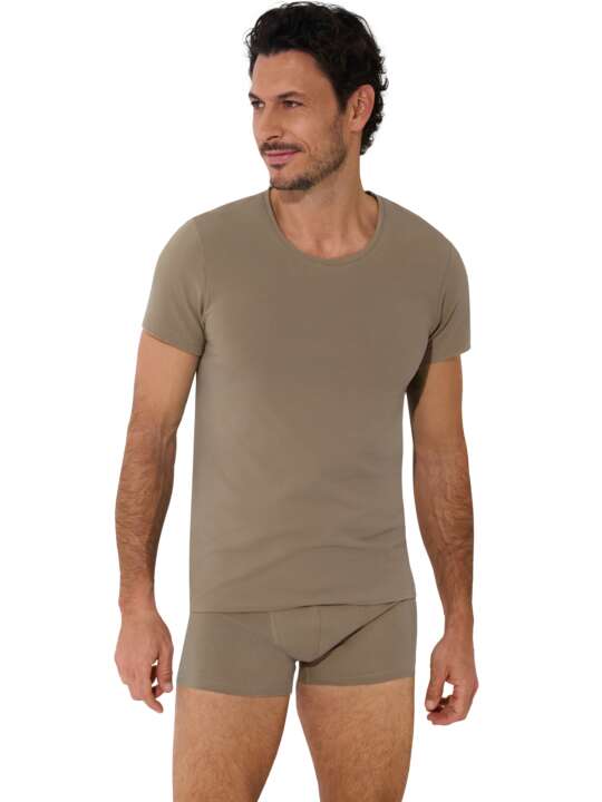 31013LI T-shirt manches courtes Odysseus Lisca Men Marron face