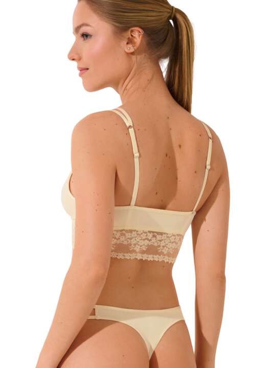 60529LI Soutien-gorge bralette sans armatures Sunset Lisca Cheek Ivoire face