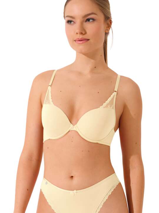60531LI Soutien-gorge push-up Sunset Lisca Cheek Ivoire face