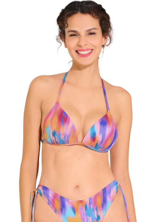 40804LI Haut maillot de bain triangle push-up JERSEY Lisca Cheek Orange face