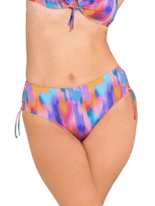41695LI Bas maillot slip de bain côtés réglables JERSEY Lisca Cheek Orange face