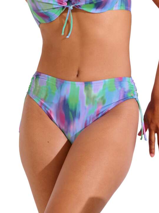 41695LI Bas maillot slip de bain côtés réglables JERSEY Lisca Cheek Violet face