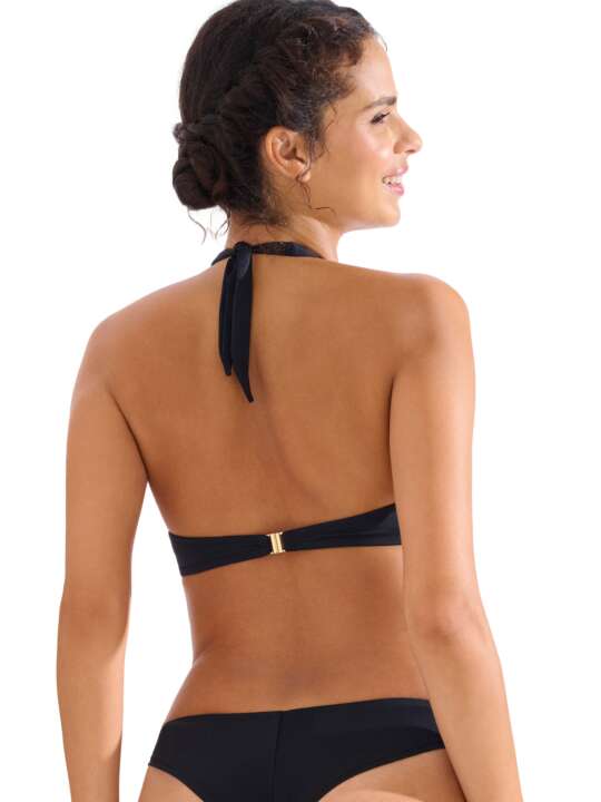 40793LI Haut maillot de bain dos nu armaturé PALMA Lisca Noir face