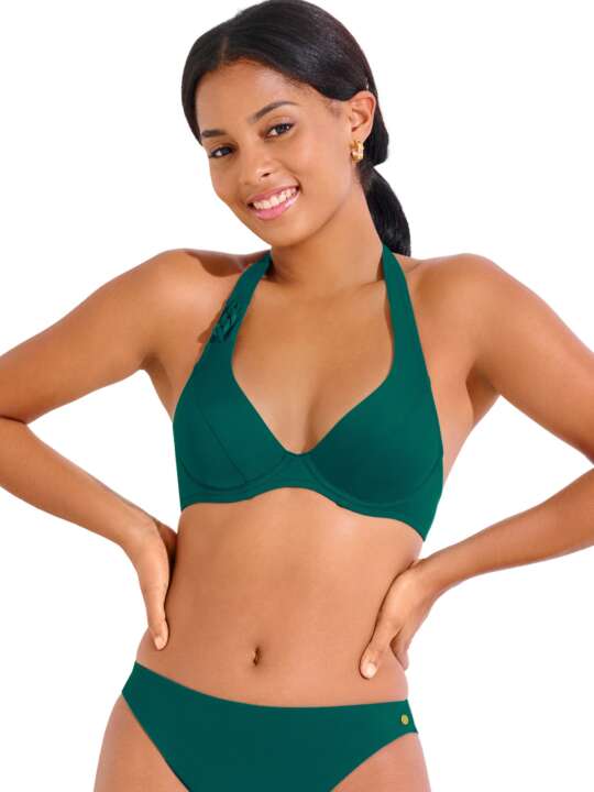 40793LI Haut maillot de bain dos nu armaturé PALMA Lisca Vert face