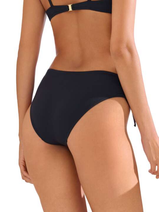 41686LI Bas maillot slip de bain côtés réglables PALMA Lisca Noir face
