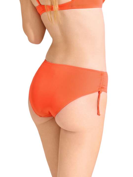 41686LI Bas maillot slip de bain côtés réglables PALMA Lisca Orange face